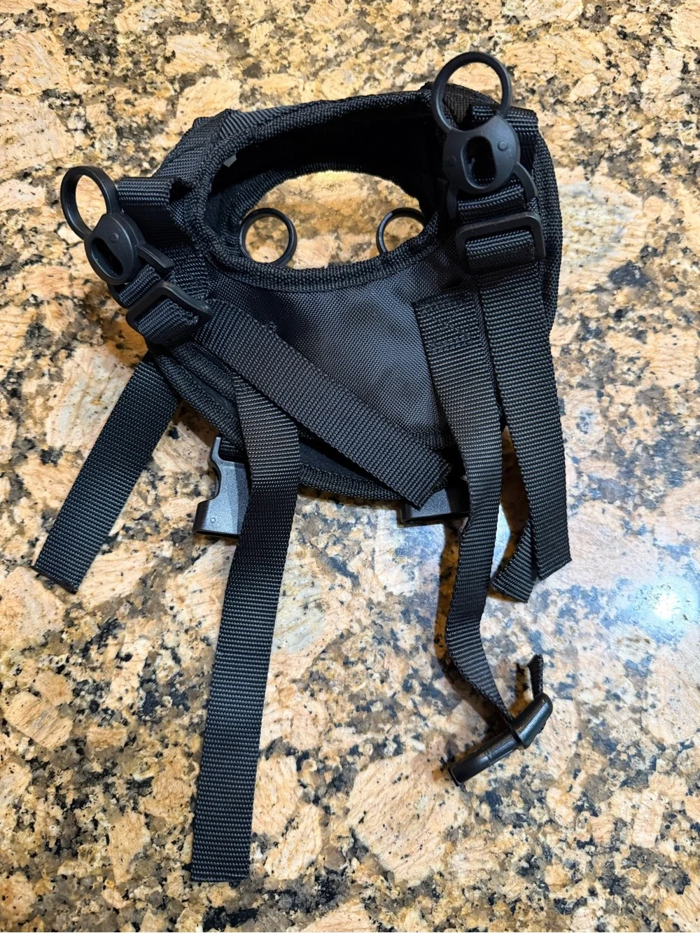 Walkin’ Lift Dog XS Harness adjustable black nylon
